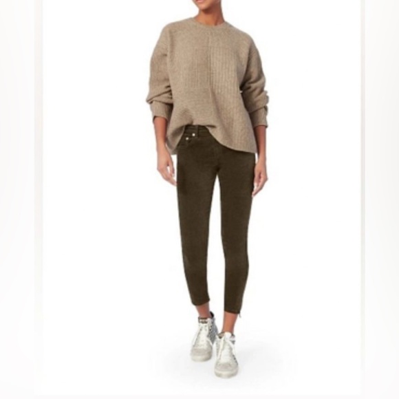 🆕 RAG & BONE 10 Inch Capri in Velvet Olive - Picture 3 of 14